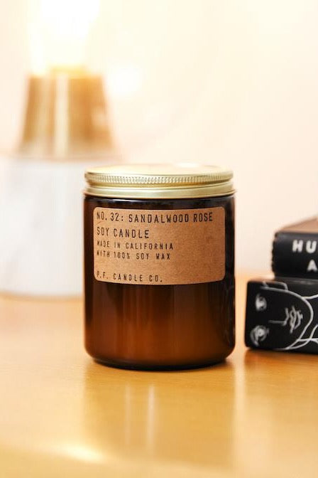 P.F. Candle Co. Standard Soy Candle - Sandalwood Rose