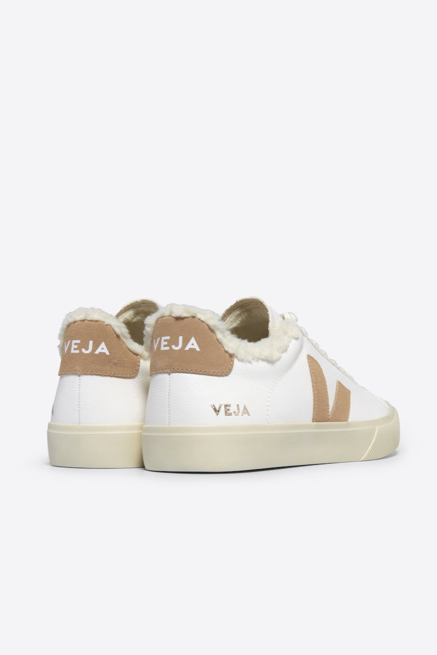 Veja Campo Sherpa Lined Sneaker - Extra White Desert