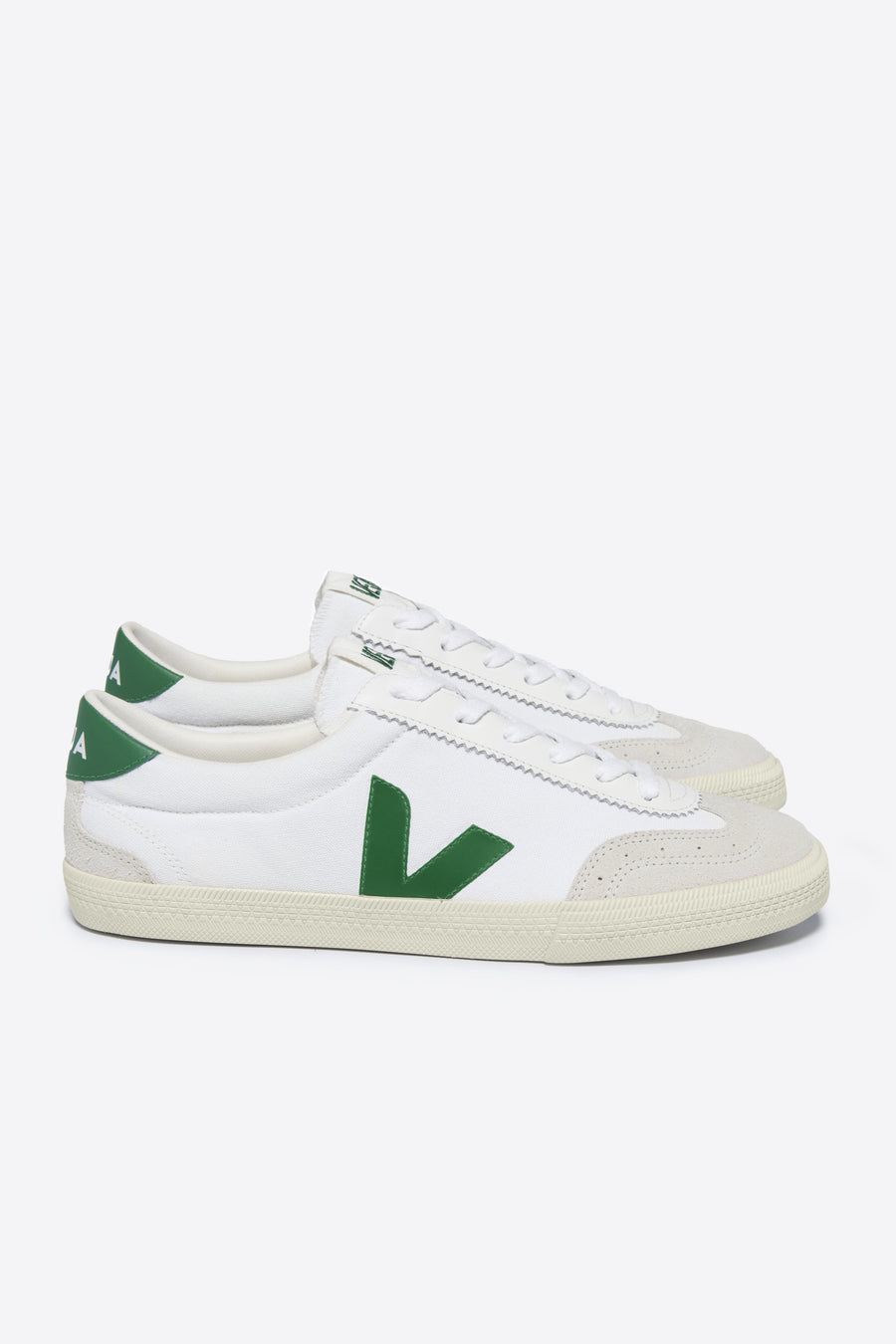 Veja Volley Canvas Sneaker - White Emeraude