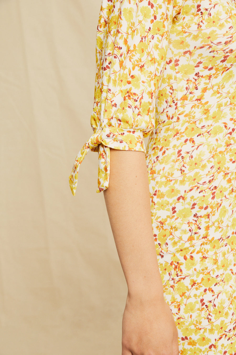 Cali Reverie Knit Dress - Dandelion Floral
