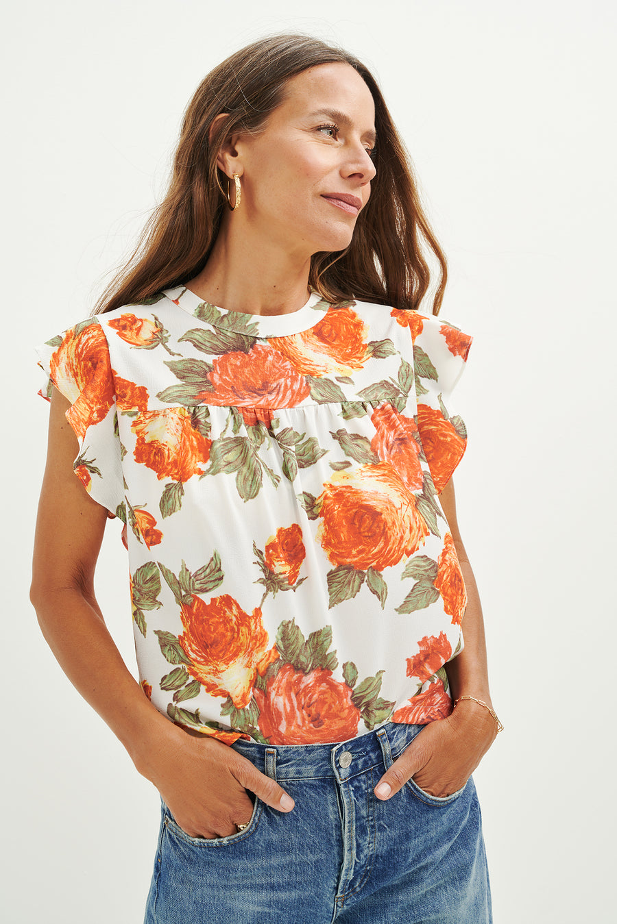 Calla Upcycled Blouse - Seville Floral– Amour Vert