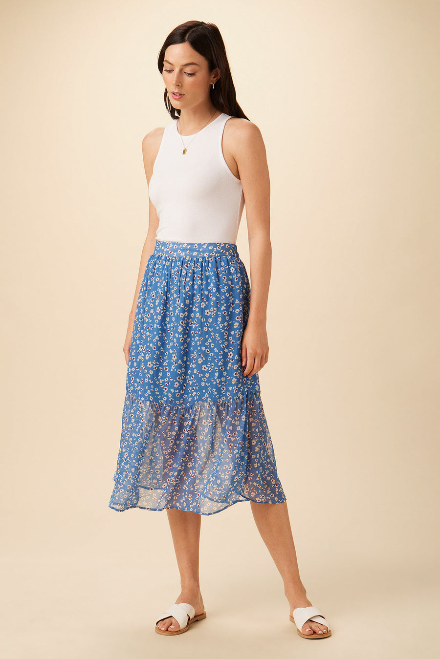 Firenza Nouveau Silk Skirt - Brooklyn Floral