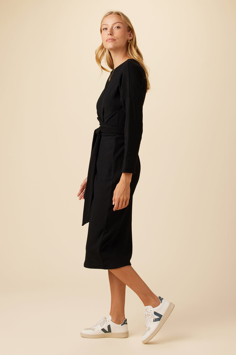 Russo Luxe Fleece Dress - Black