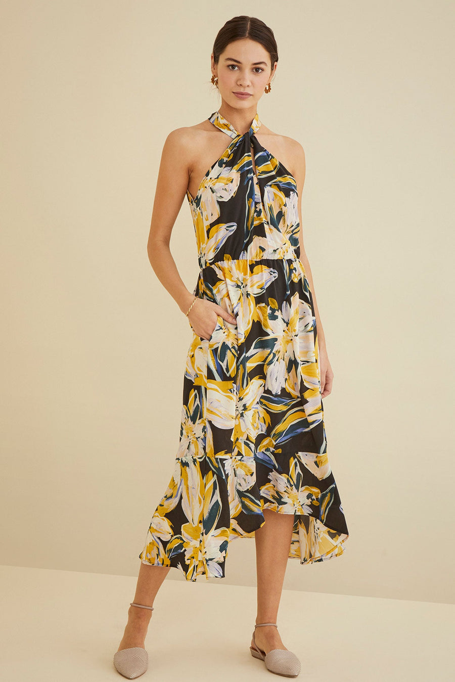 Dominica Silk Dress - Marbella Floral