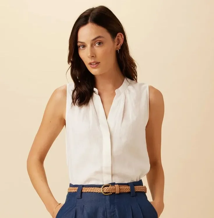 Dawn Linen Blouse