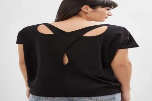 Eleanor Paris Rib Tee Black Shirts