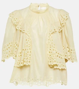 Katia Cotton Eyelet Blouse