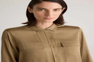Lou Washable Silk Shirt Dress