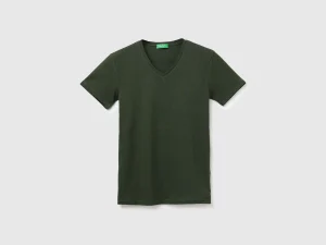 V Neck Solid Tee