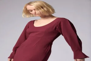 Arya 3/4 Sleeve Washable Silk Dress