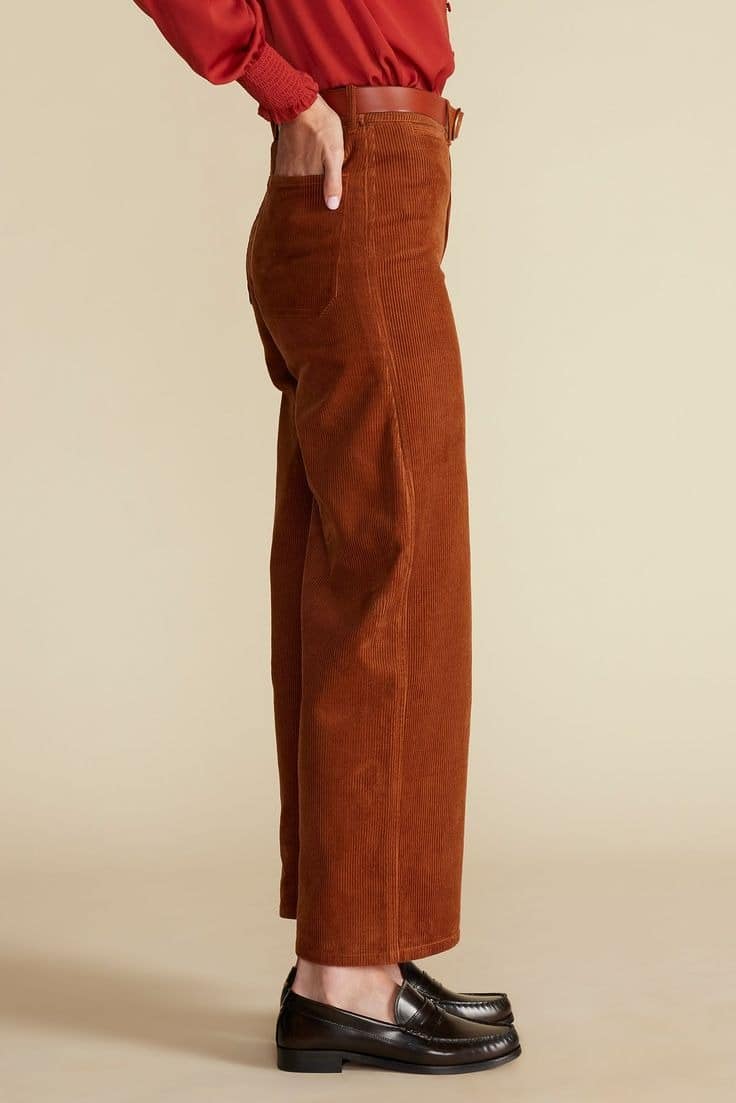 Wide Leg Utility Corduroy Pant