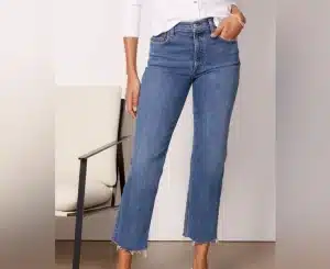 AGOLDE Kye Mid Rise Straight Crop Jean