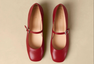 Comfort with Alohas Por Do Sol Leather Ballet Flats