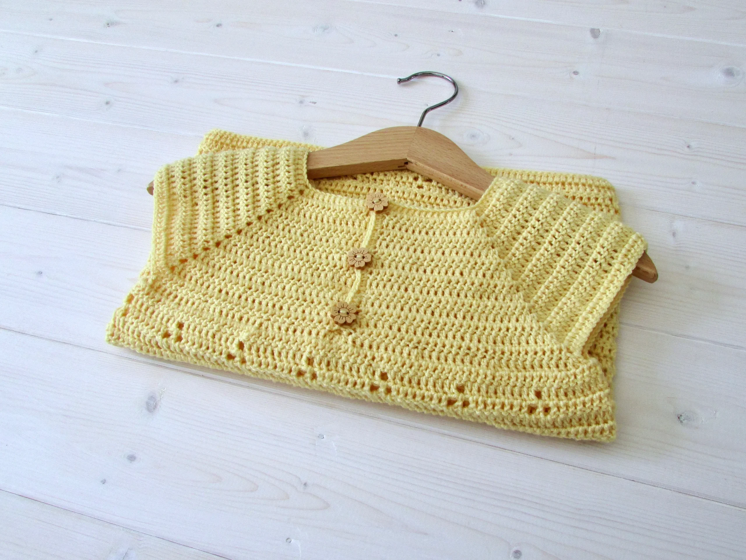 Charming Crochet T-Shirt Dress