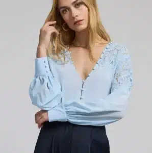 Clara Elsinore Blue Blouse