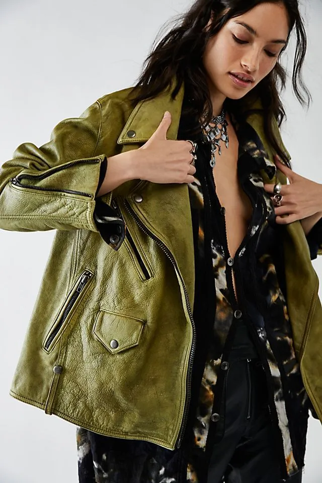 Deadwood River Cactus Leather Jacket