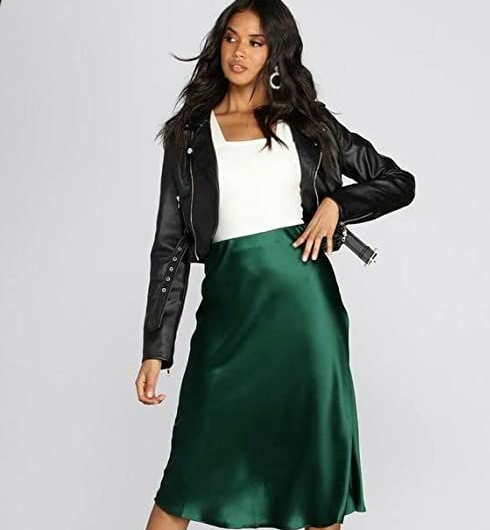 Eve Stretch Silk Skirt Blends
