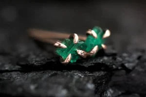 Leslie Francesca Raw Crystal Studs: A Touch of Elegance