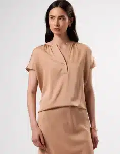 Renata Stretch Silk Blouse