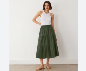 Comfort and Style of Silas Cotton Linen Skirt
