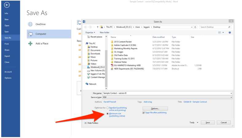 Reduce PDF File Size