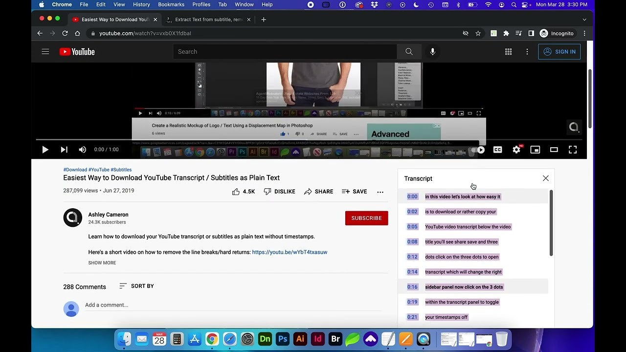 YouTube Transcriptions