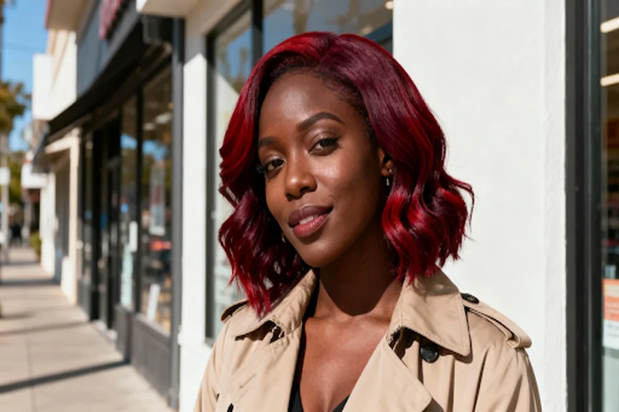 Beautiful & Timeless Black Hairstyles Your Beauty with Bold Red Styles