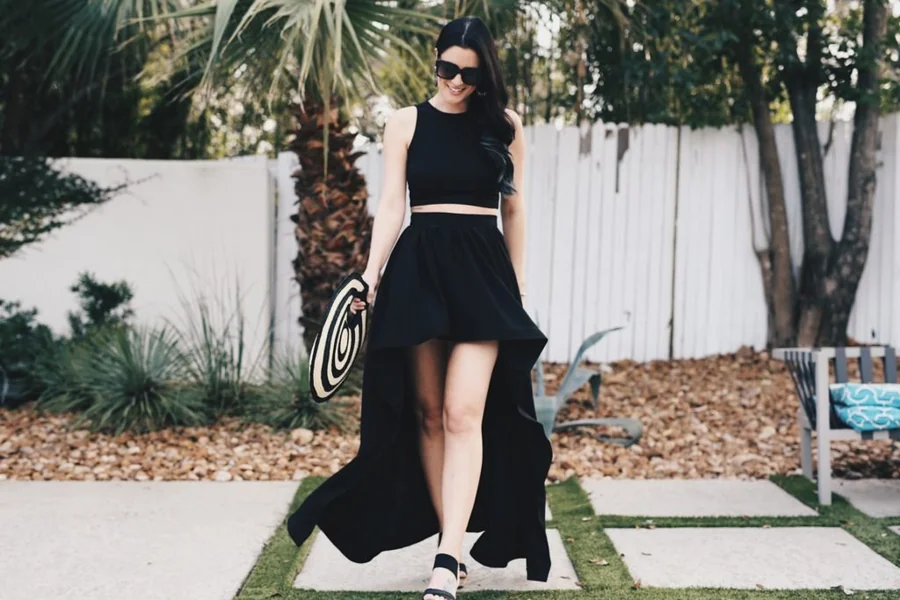 Black Two Piece Set