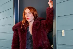 Burgundy Faux Fur Coat is Stylish and Cozy Outerwear for Women