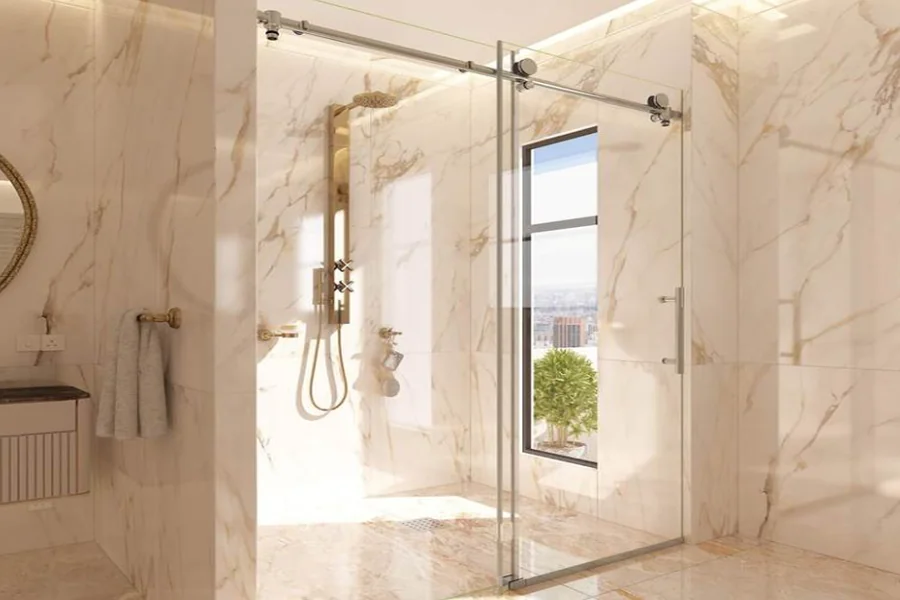 Custom Shower Glass Panel