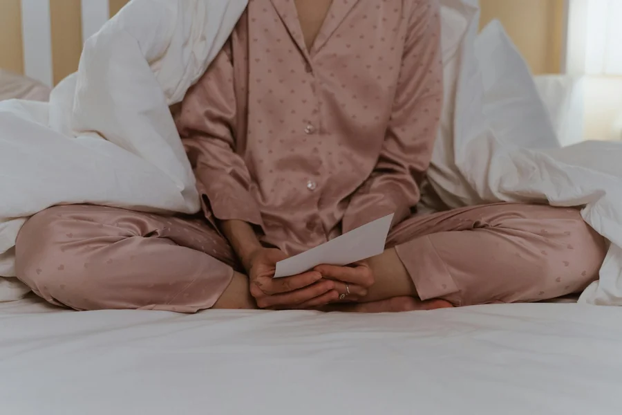brown silk pajamas