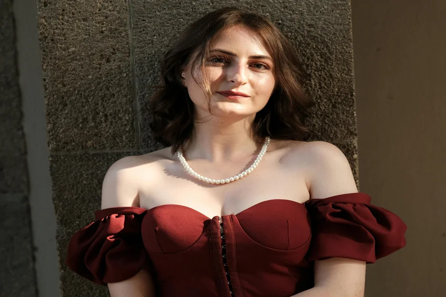 Burgundy Corset Top