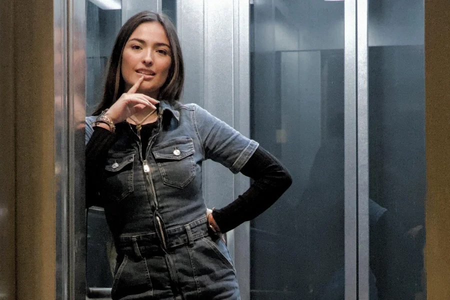 Black Denim Jumpsuit