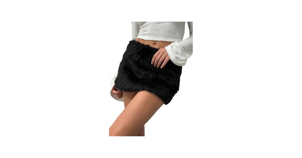 Black Fur Skirt