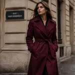Burgundy Trench Coat Looks That Never Go Out of Style