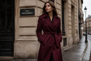 Burgundy Trench Coat Looks That Never Go Out of Style