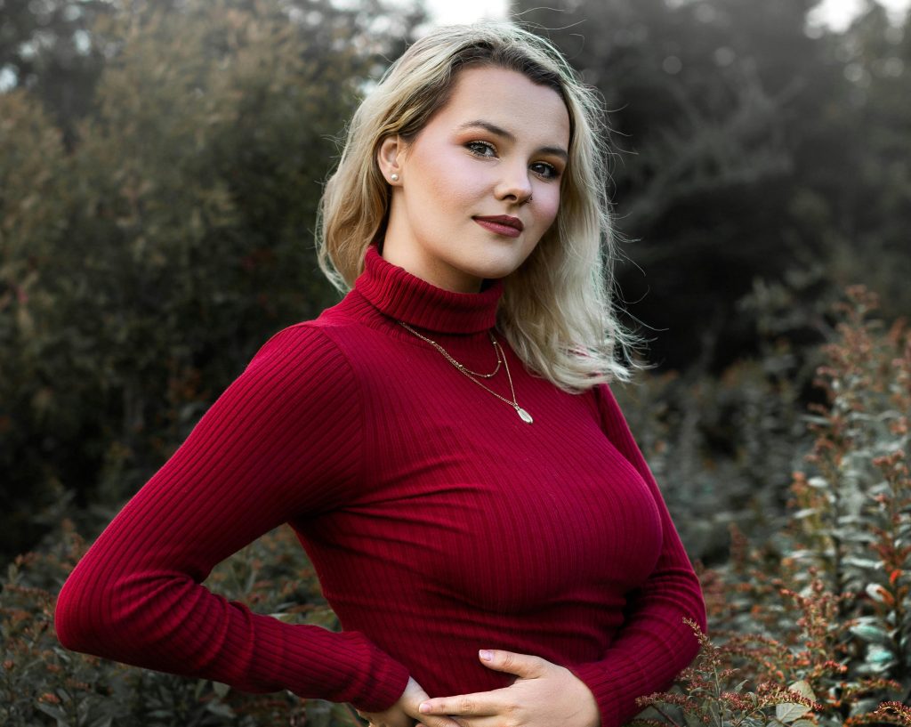 Burgundy Turtleneck Sweater