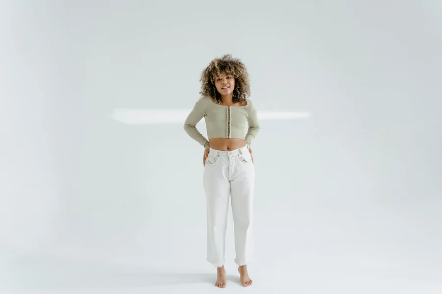Curvy White Jeans