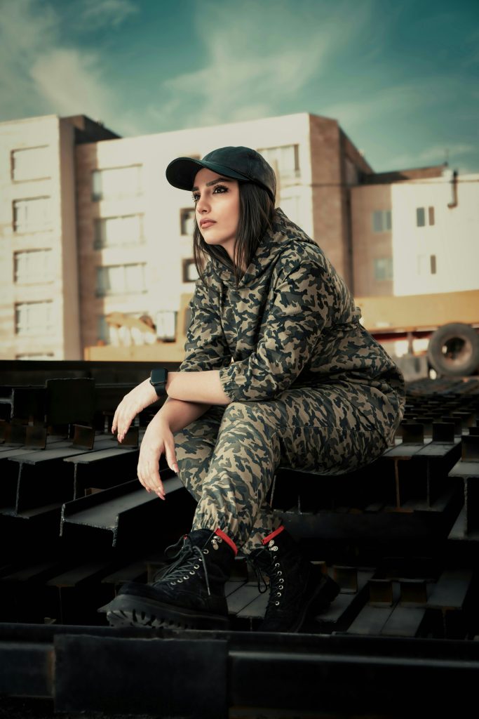 camouflage jumpsuit