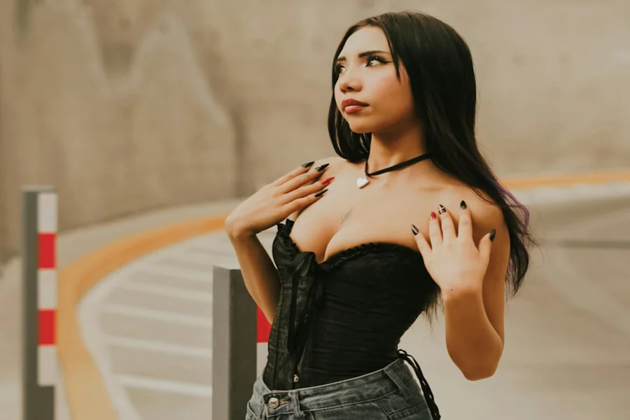 Denim Corset