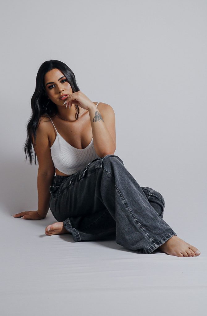 Denim Cargo Pants