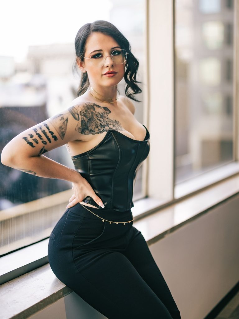 Faux Leather Corset Top