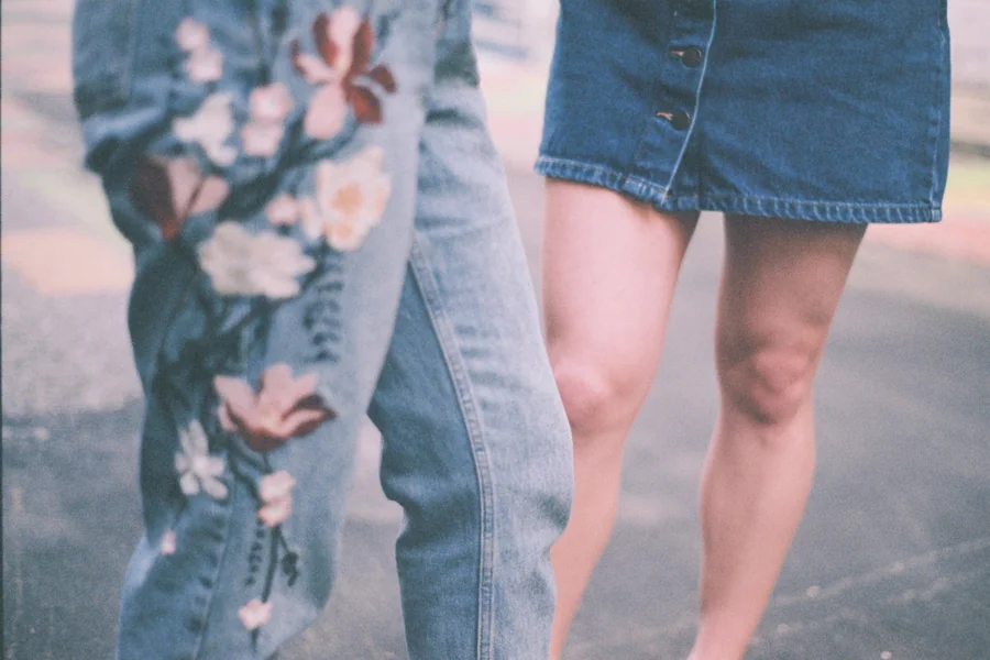 Floral Jeans