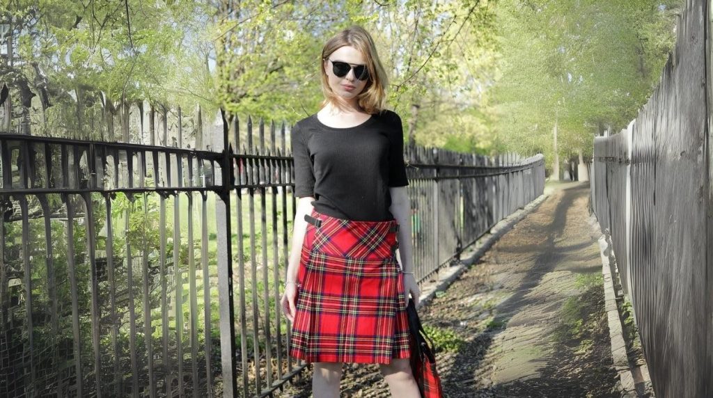 Pleated Plaid Skirts