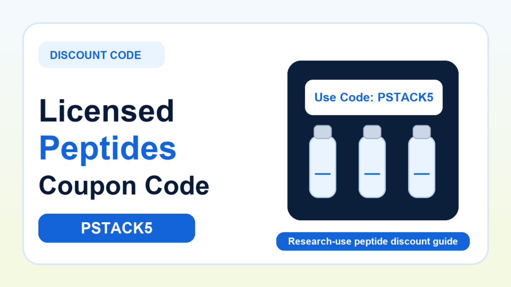 Licensed Peptides Coupon Code: Use PSTACK5