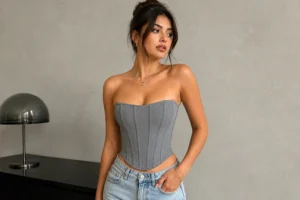 Gray Corset Top Styling Guide for Modern Fashion