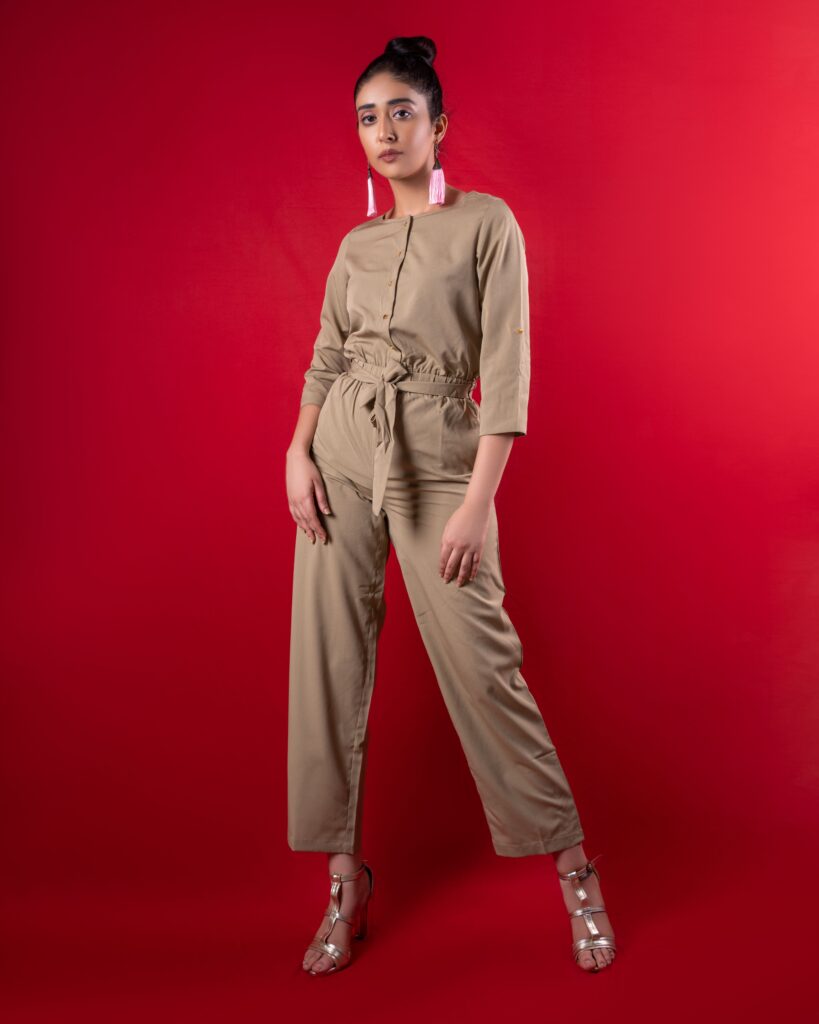 gold jumpsuit