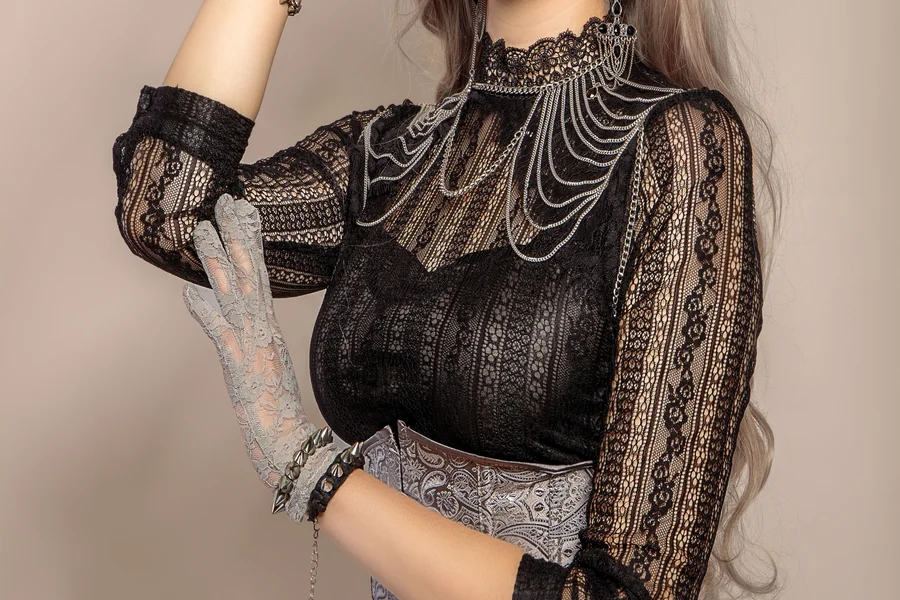 gray corset top