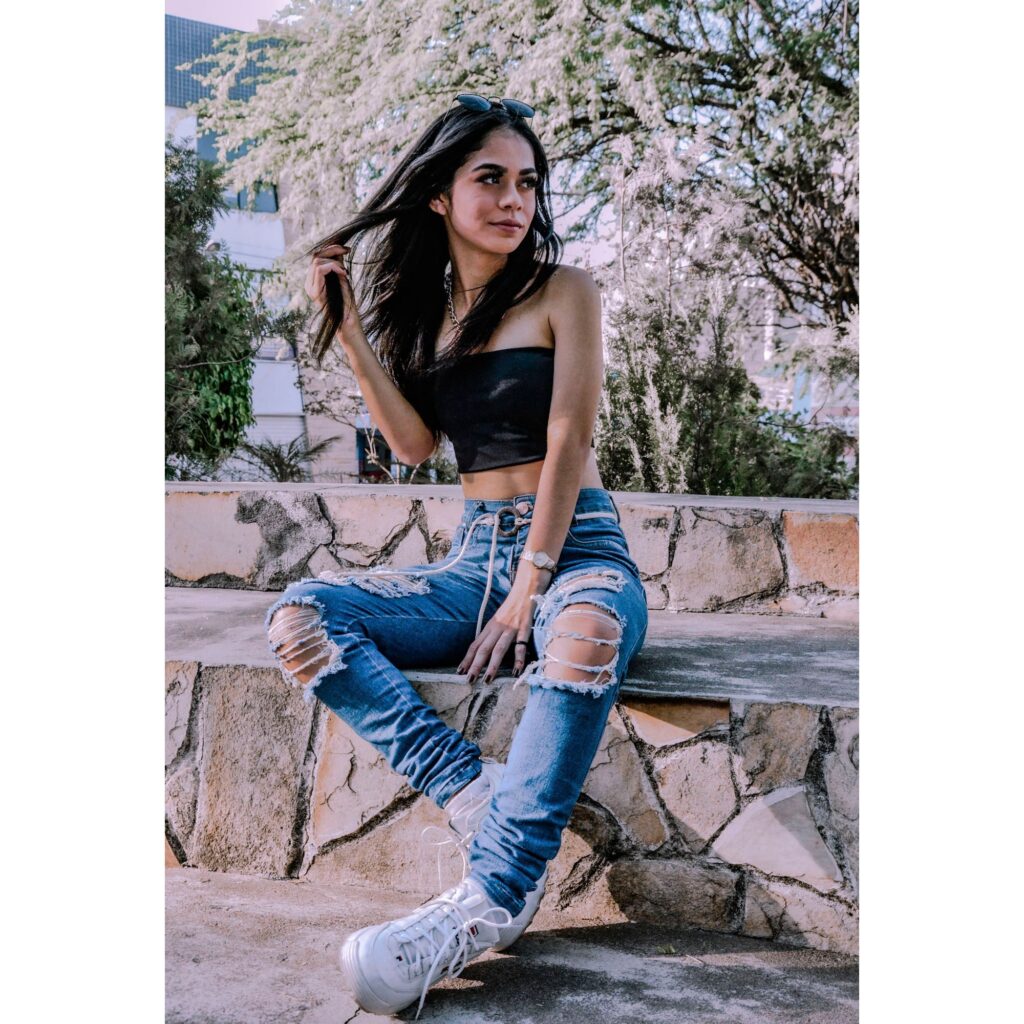 lace up jeans