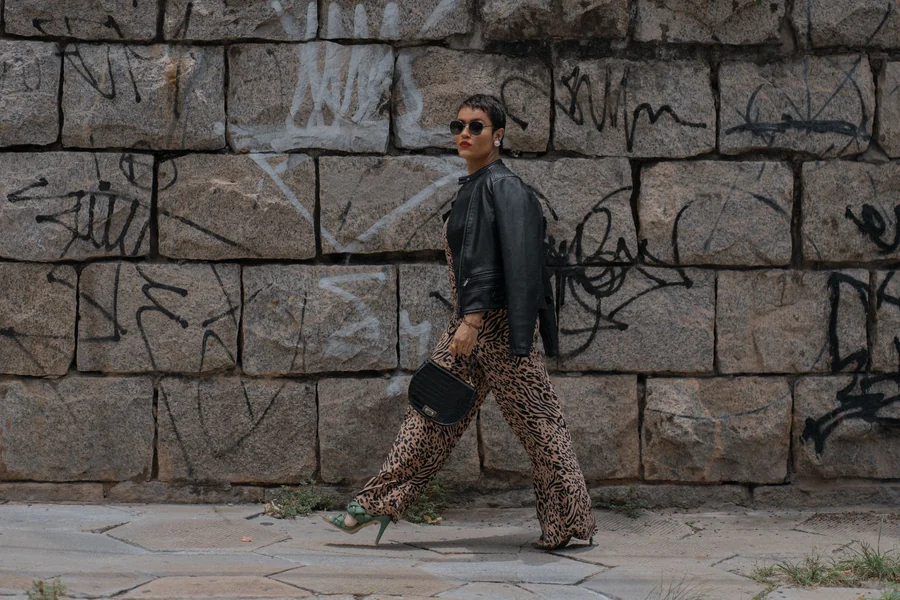 leopard cargo pants